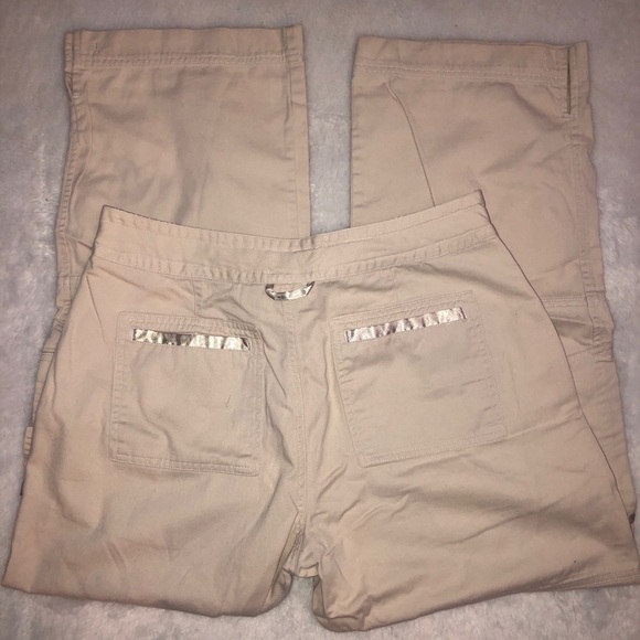 - Womens Cream Pants. Carolina Blues. 12. Breast Cancer Fundraiser - Picture 2 of 8